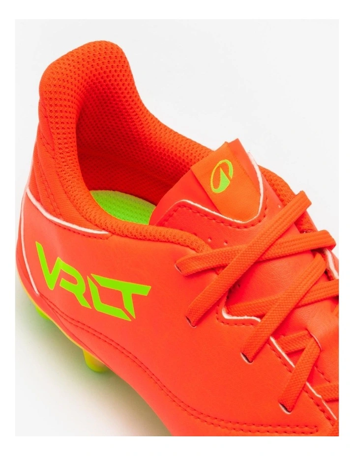 Decathlon - Kids' Lace-Up Leather Football Boots Viralto II FG - Acid Red image 5