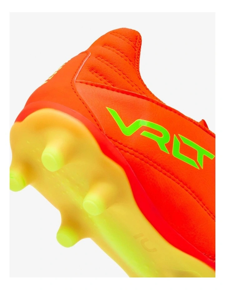Decathlon - Kids' Lace-Up Leather Football Boots Viralto II FG - Acid Red image 6