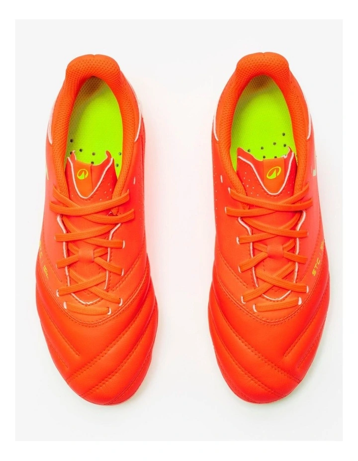Decathlon - Kids' Lace-Up Leather Football Boots Viralto II FG - Acid Red image 7