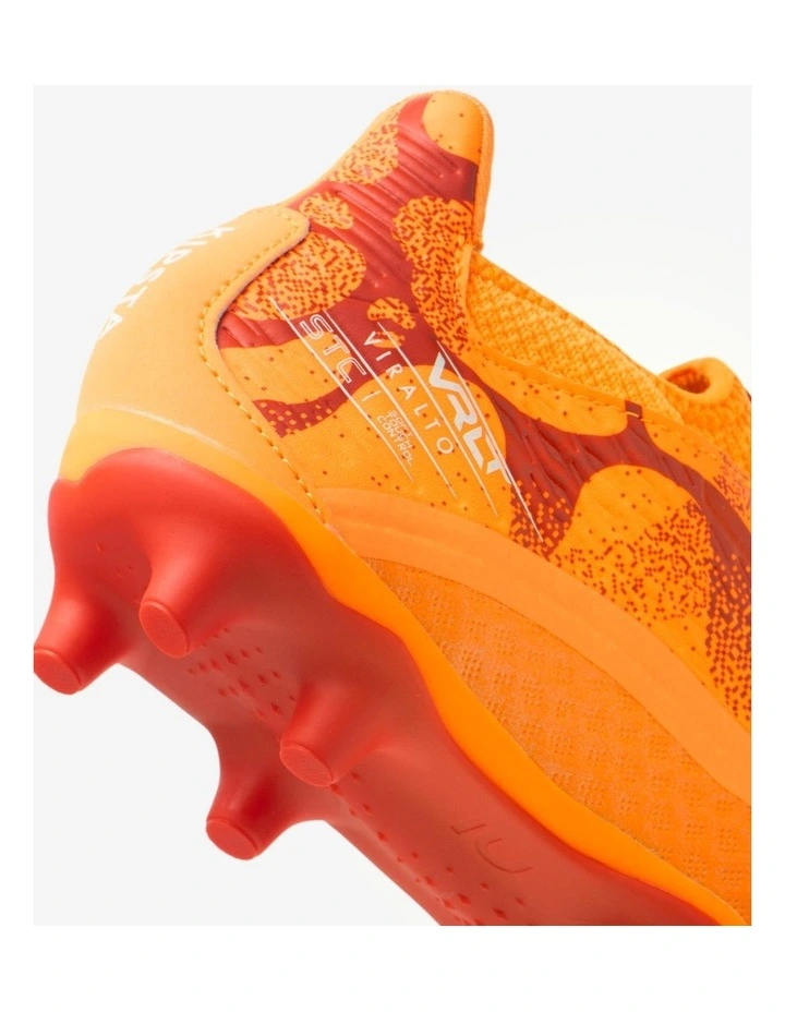 Decathlon - Kids' Lace-Up Football Boots Viralto III FG - Mango image 3