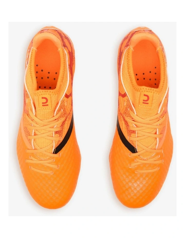 Decathlon - Kids' Lace-Up Football Boots Viralto III FG - Mango image 5