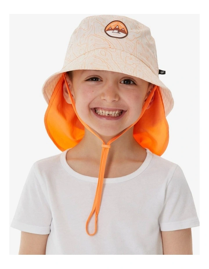 Kids hiking hat, MH500 beige XS image 2