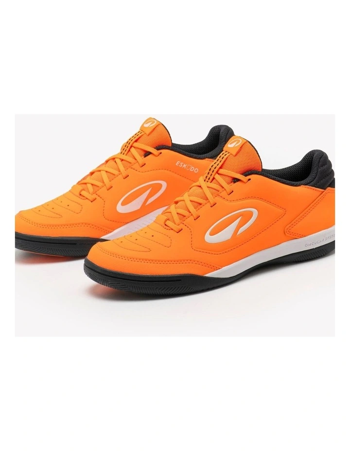 Kids' Futsal Shoes Eskudo Club Sala - Orange/Grey image 2