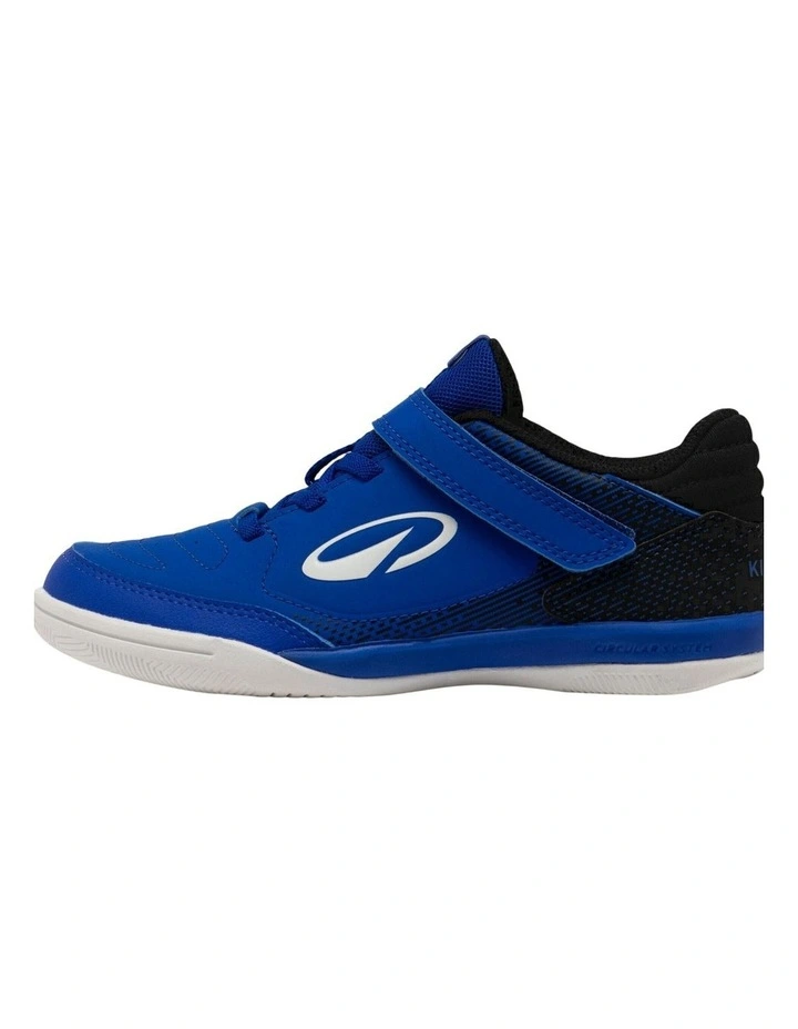 Kids' Laceless Futsal Shoes Eskudo Club Sala Easy - Blue/Black image 1
