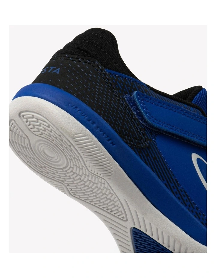 Kids' Laceless Futsal Shoes Eskudo Club Sala Easy - Blue/Black image 3