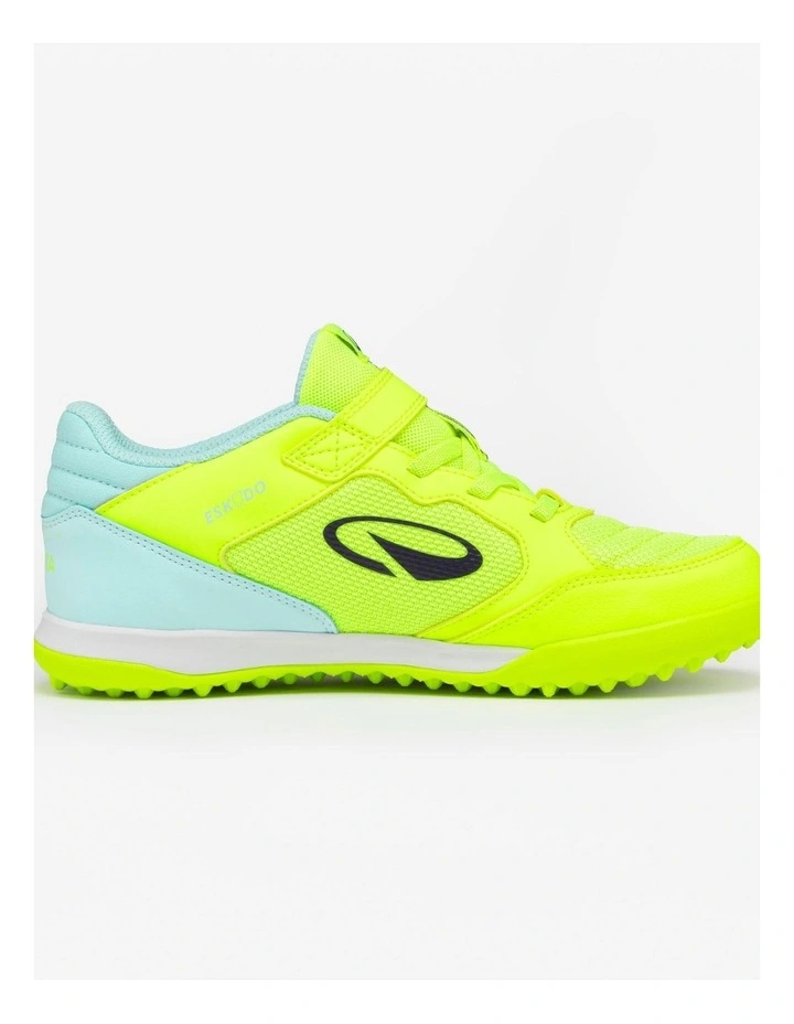 Kids' Laceless Football Boots Eskudo Club Turf Easy - Yellow image 3