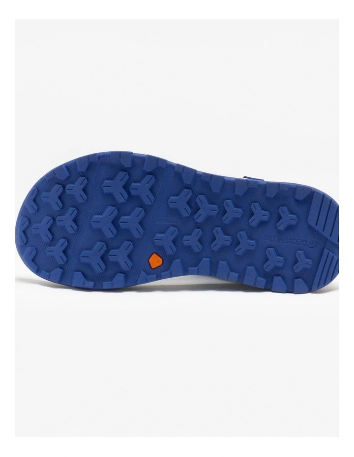 Kids comfortable, rip-tab hiking sandals, NH500 UK Jr size 7 - 5.5 - Blue image 4