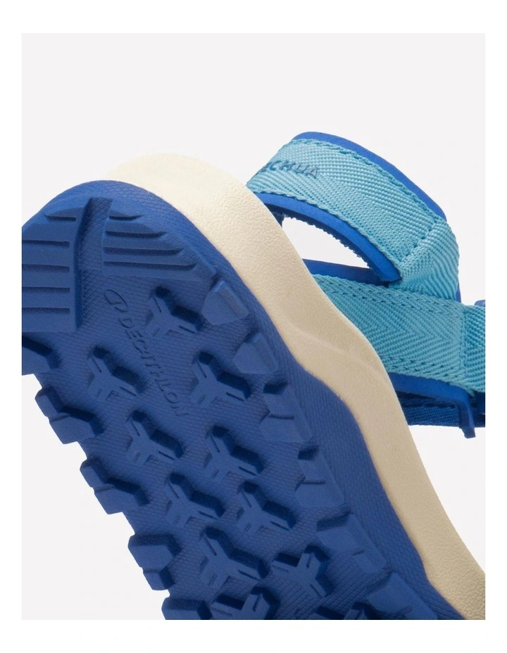 Kids comfortable, rip-tab hiking sandals, NH500 UK Jr size 7 - 5.5 - Blue image 7
