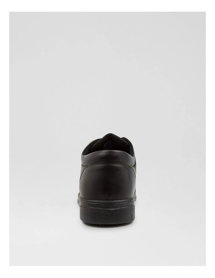 Solace Senior Matte Black Leather Lace Up Shoes image 4