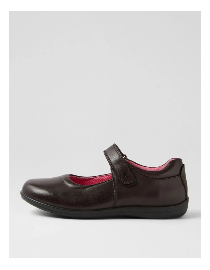 Ellie Junior E Brown Leather Shoes image 1