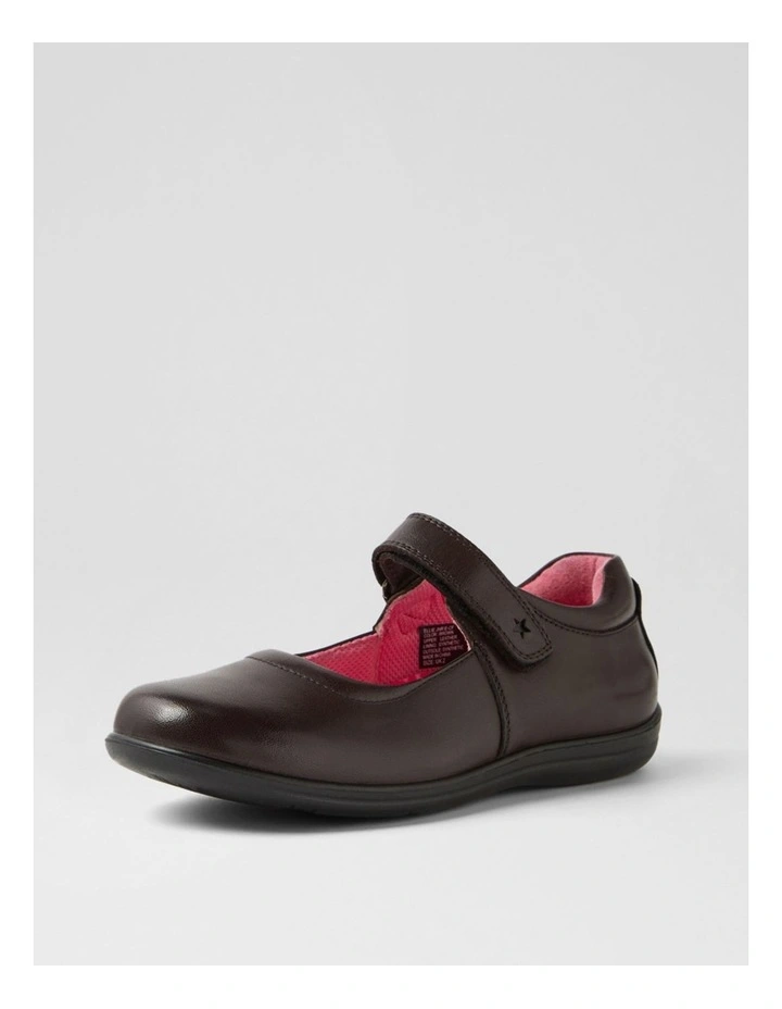 Ellie Junior E Brown Leather Shoes image 2