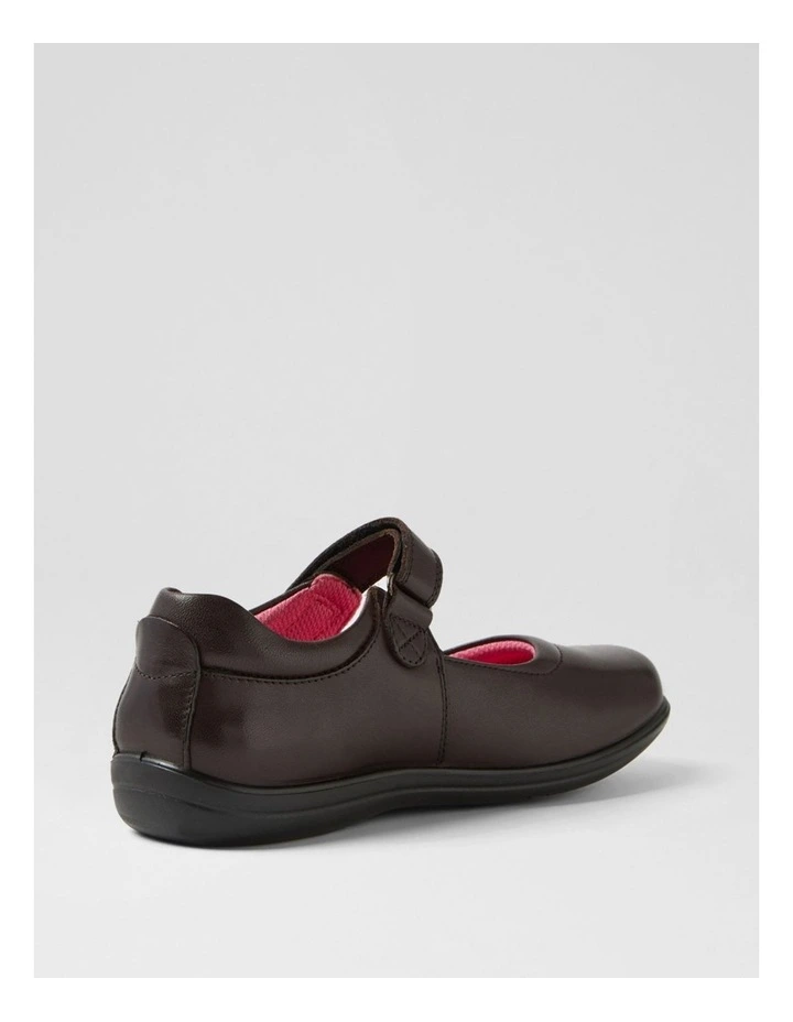 Ellie Junior E Brown Leather Shoes image 3