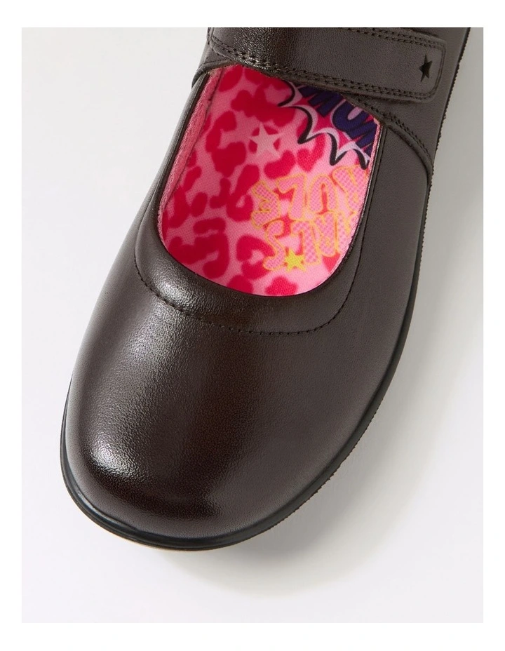 Ellie Junior E Brown Leather Shoes image 4