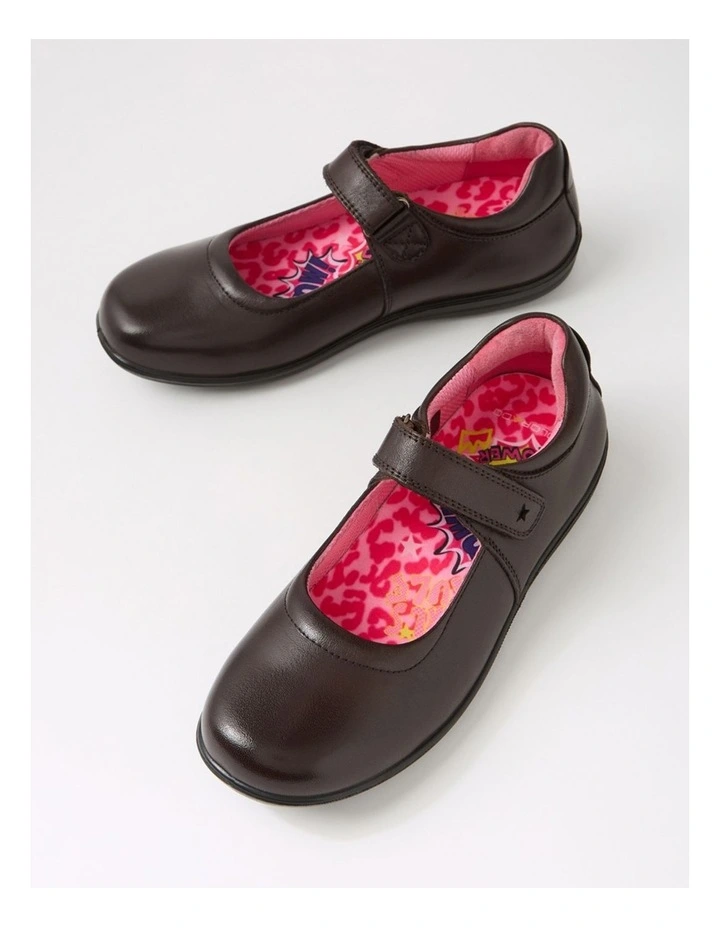 Ellie Junior E Brown Leather Shoes image 5