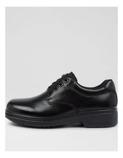 Roar Youth C Black Leather Lace Up Shoes