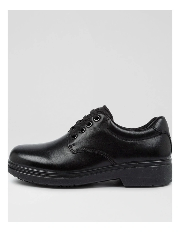 Roar Youth C Black Leather Lace Up Shoes image 1