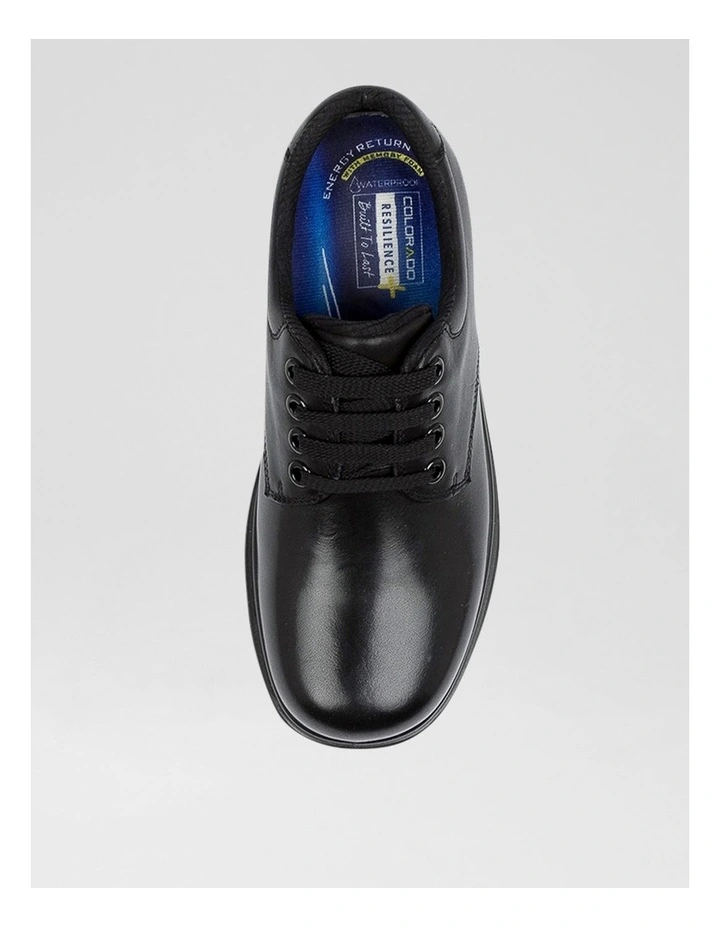 Roar Youth C Black Leather Lace Up Shoes image 5