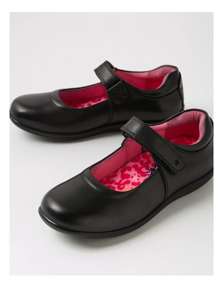 Ellie Junior E Black Leather Shoes image 5