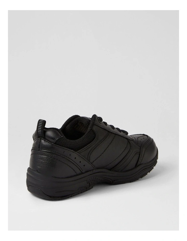 Hype Junior D Black Leather Lace Up Sneakers image 3