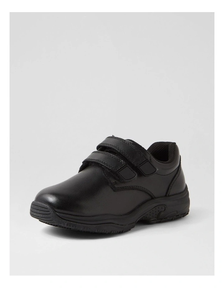 Hybrid Junior E Adj Db Junior Black Leather Flat Shoes image 2
