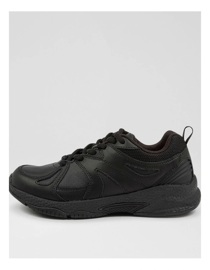 Tempo Junior Black Lace Up Sneakers image 1
