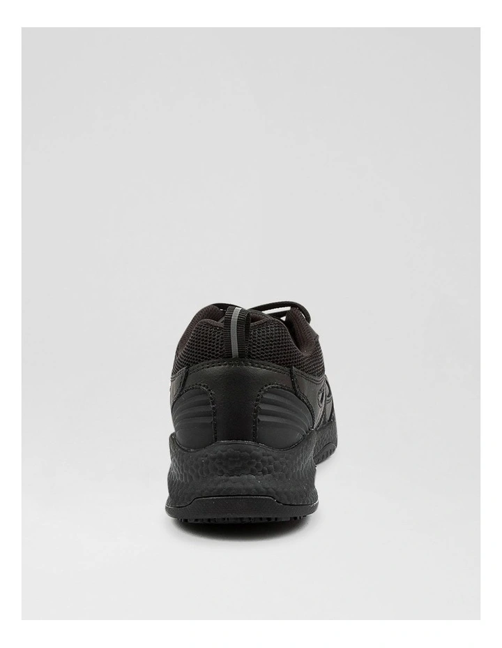Tempo Junior Black Lace Up Sneakers image 3