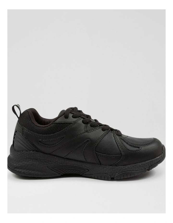 Tempo Junior Black Lace Up Sneakers image 4