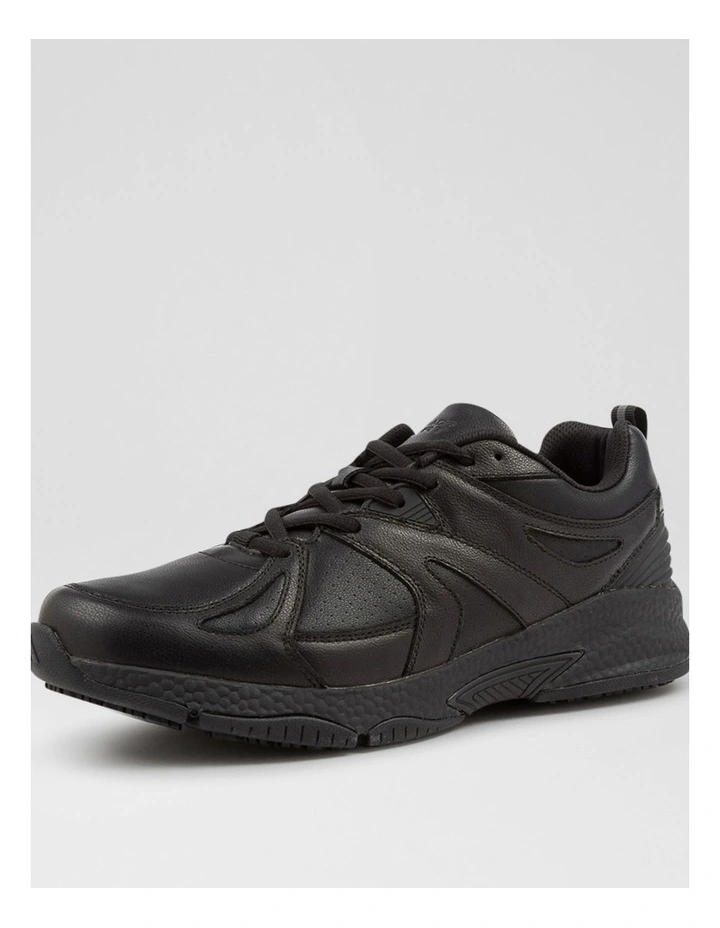 Tempo Senior E Nm Black Leather Sneakers image 2