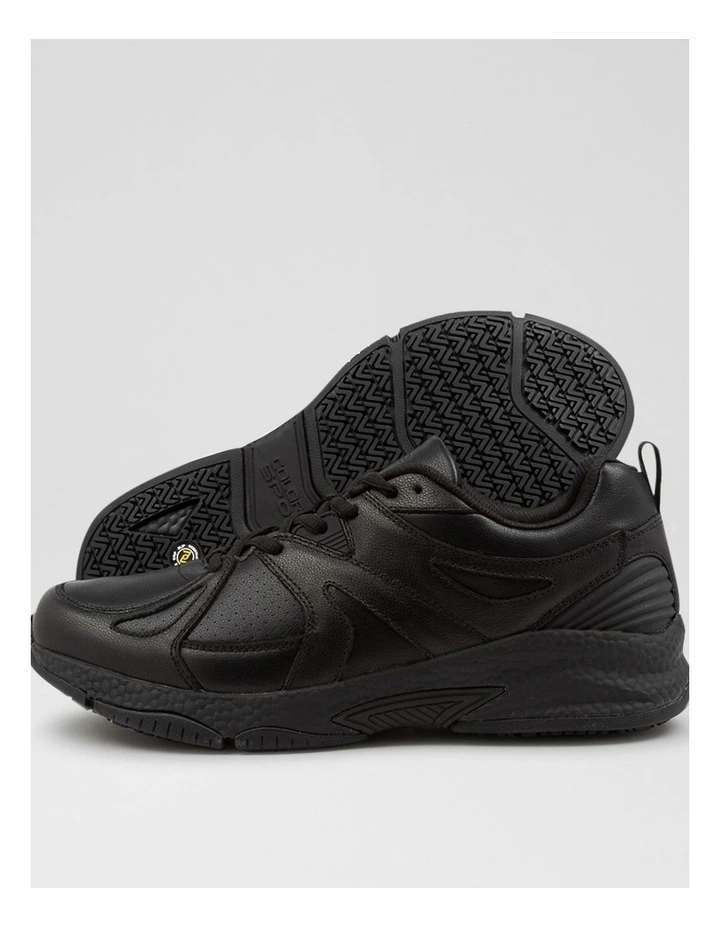 Tempo Senior E Nm Black Leather Sneakers image 3
