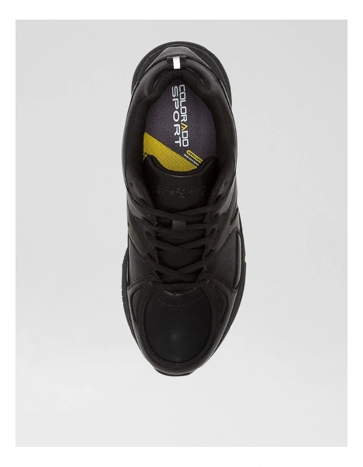 Tempo Senior E Nm Black Leather Sneakers image 5