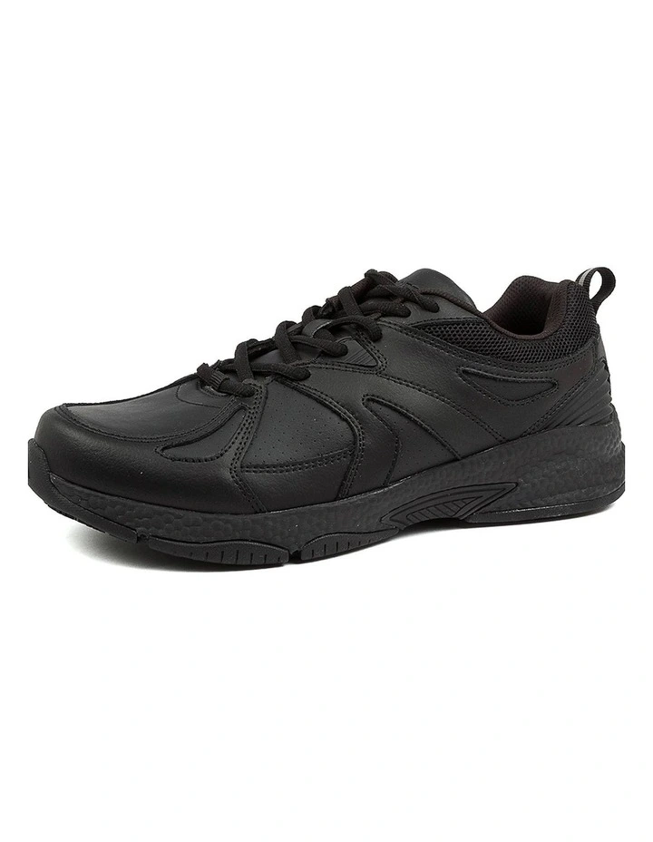Tempo Senior Black Leather Sneakers image 2