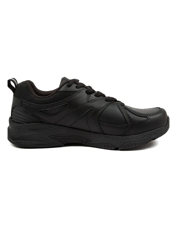 Tempo Senior Black Leather Sneakers image 3
