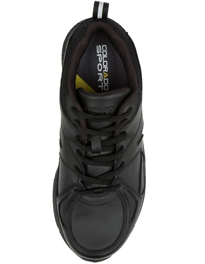 Tempo Senior Black Leather Sneakers image 4