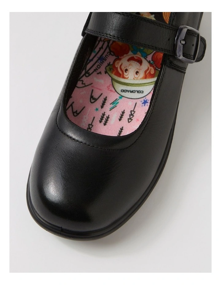 Molly Junior Black Leather Mary Janes image 4