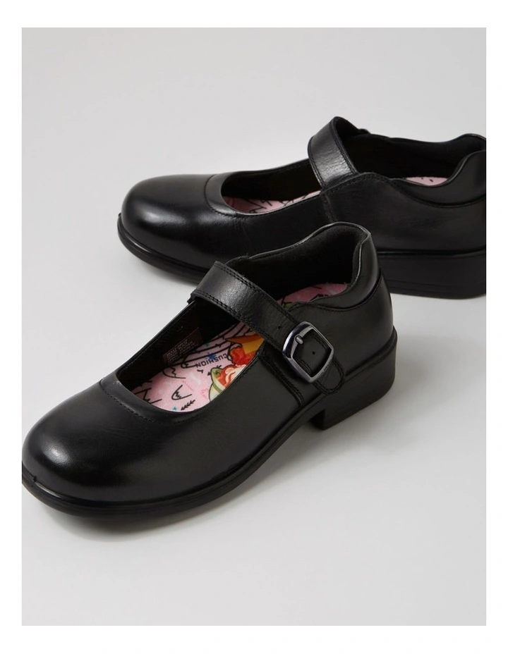 Molly Junior Black Leather Mary Janes image 5