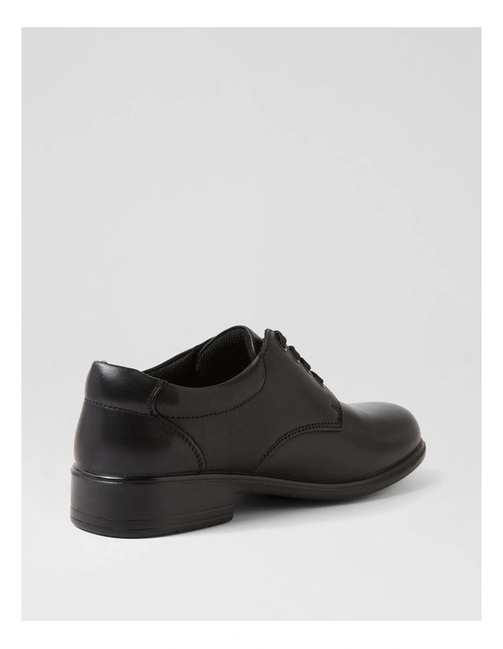 Memo Junior E Black Print Leather Lace Up Flats image 3