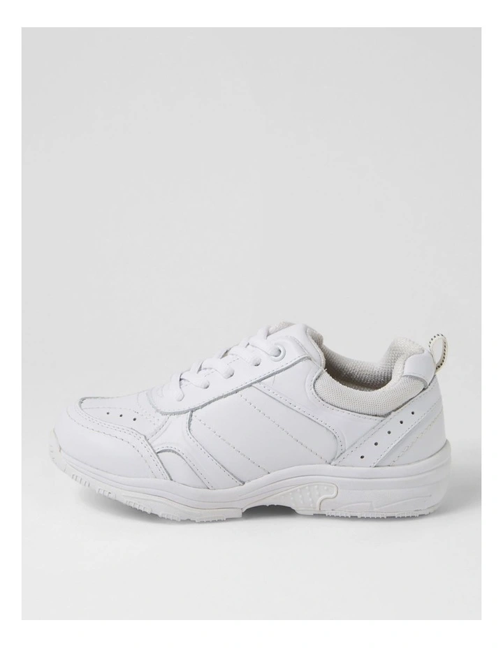 Hype Junior E White Leather Lace Up Sneakers image 1