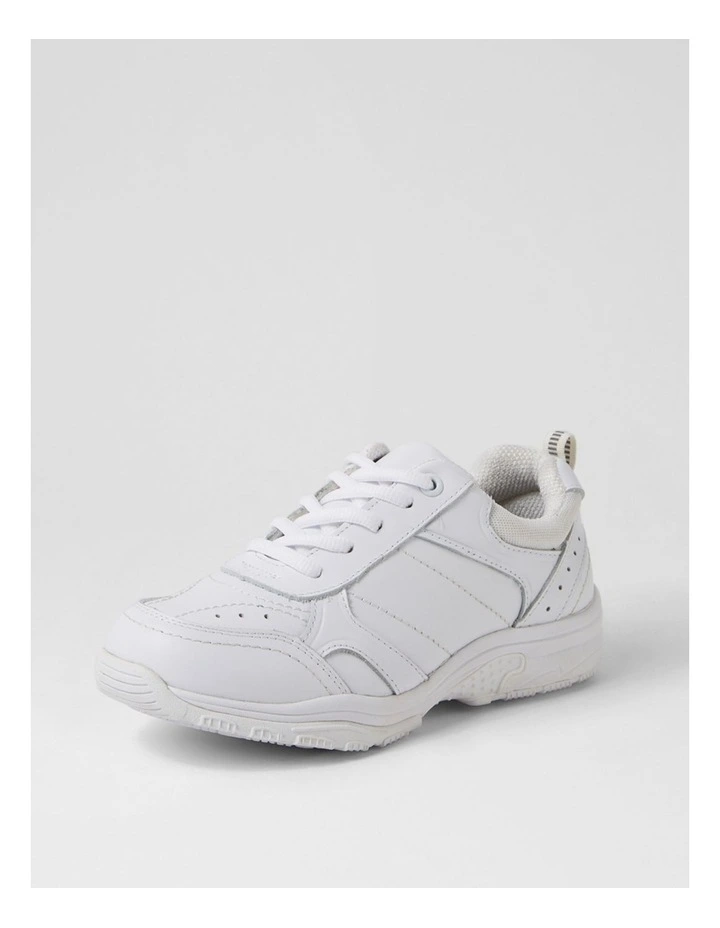 Hype Junior E White Leather Lace Up Sneakers image 2