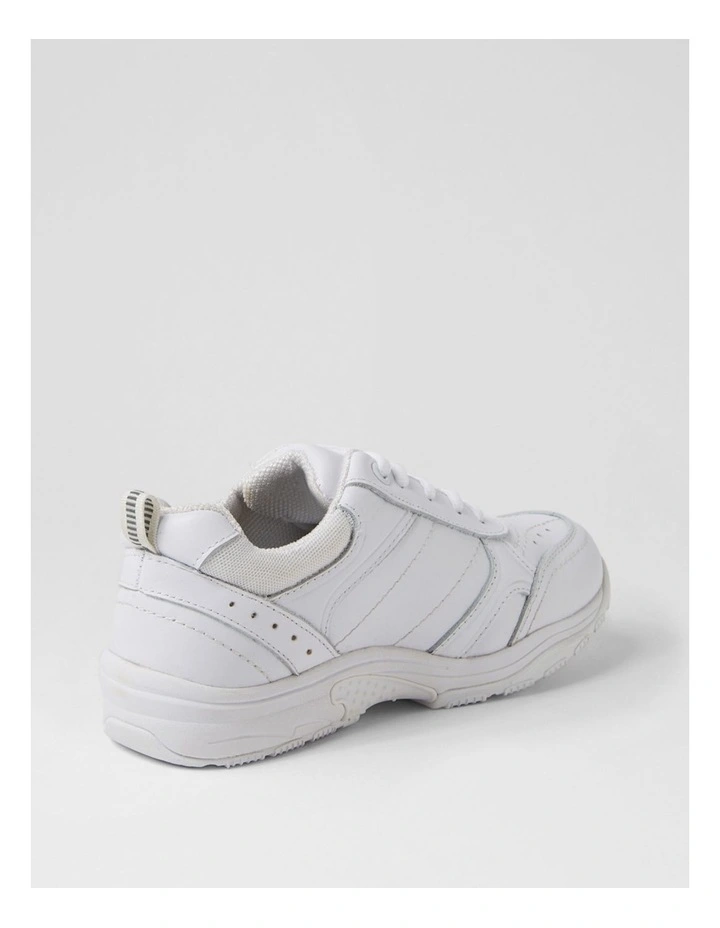 Hype Junior E White Leather Lace Up Sneakers image 3