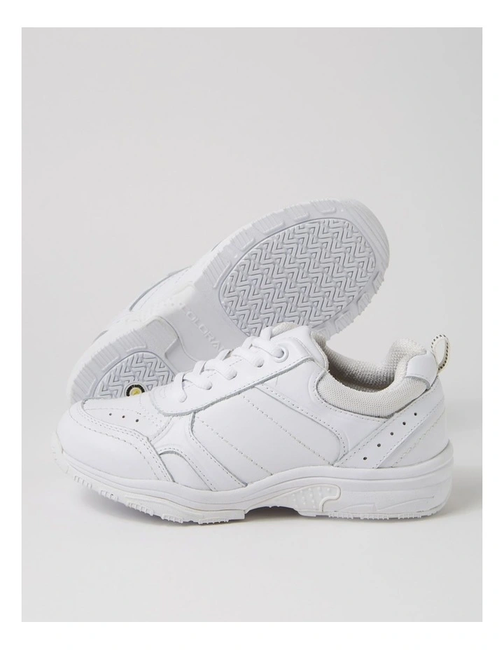 Hype Junior E White Leather Lace Up Sneakers image 5