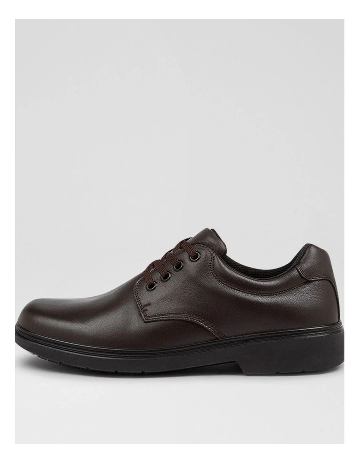 Roar Senior E Brown Leather Lace Up Shoes image 1