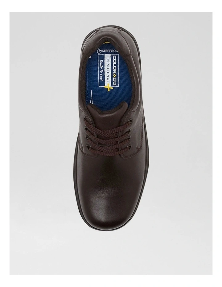 Roar Senior E Brown Leather Lace Up Shoes image 5