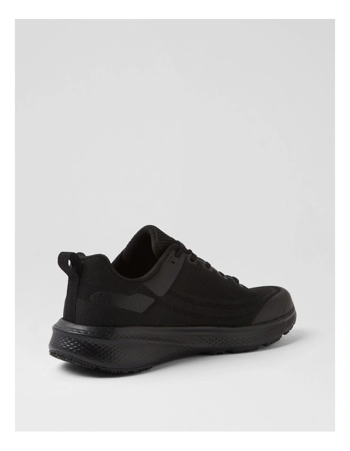 Lasser Senior B Black Knit Sneakers image 3