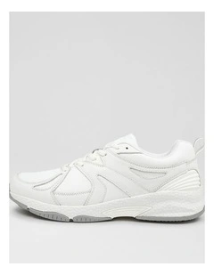 Tempo Senior E Nm White Leather Sneakers