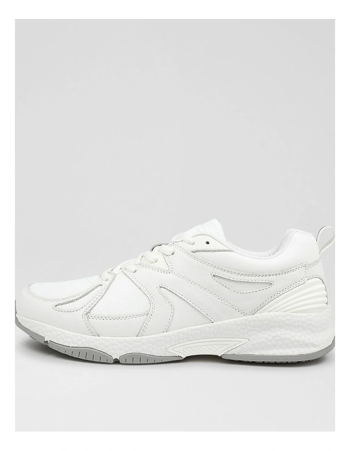 Tempo Senior E Nm White Leather Sneakers image 1