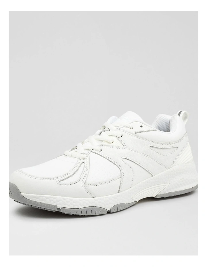 Tempo Senior E Nm White Leather Sneakers image 2