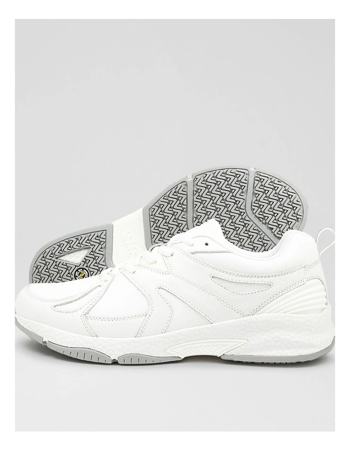Tempo Senior E Nm White Leather Sneakers image 3