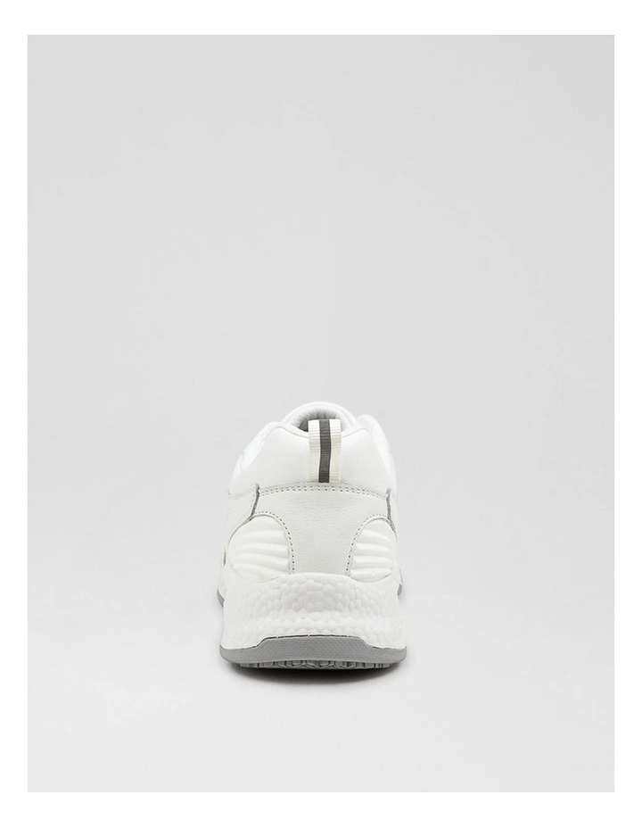 Tempo Senior E Nm White Leather Sneakers image 4