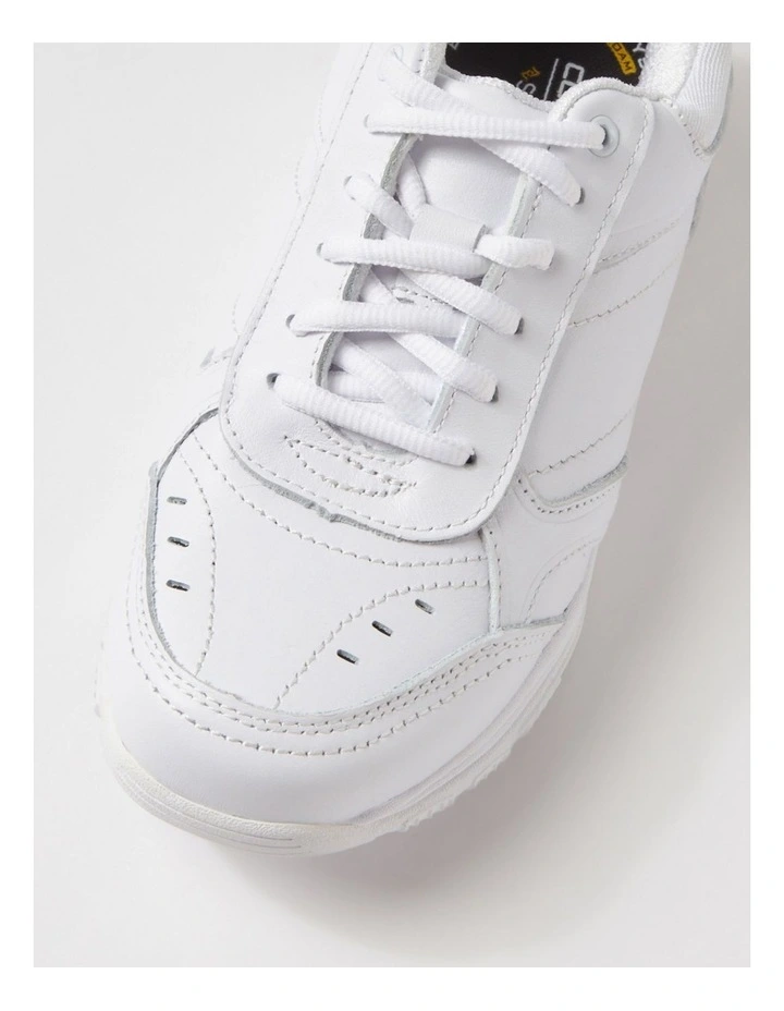 Hype Senior E White Leather Lace Up Sneakers image 4