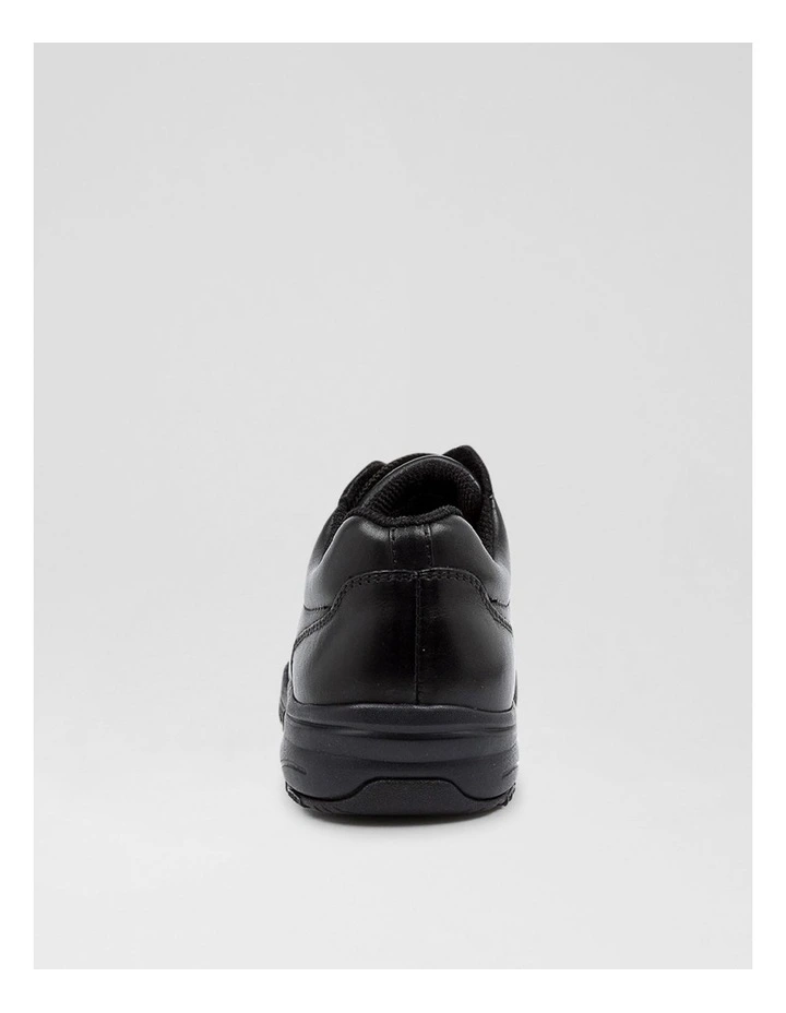 Hiace Junior E Black Leather Lace Up Flats image 4